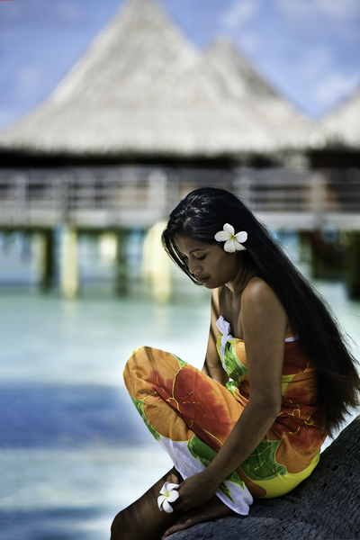 Hinerava : Rangiroa . French Polynesia